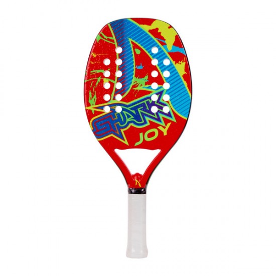 RAQUETE SHARK BEACH TENNIS JOY 22 - VERMELHO/AZUL/VERDE